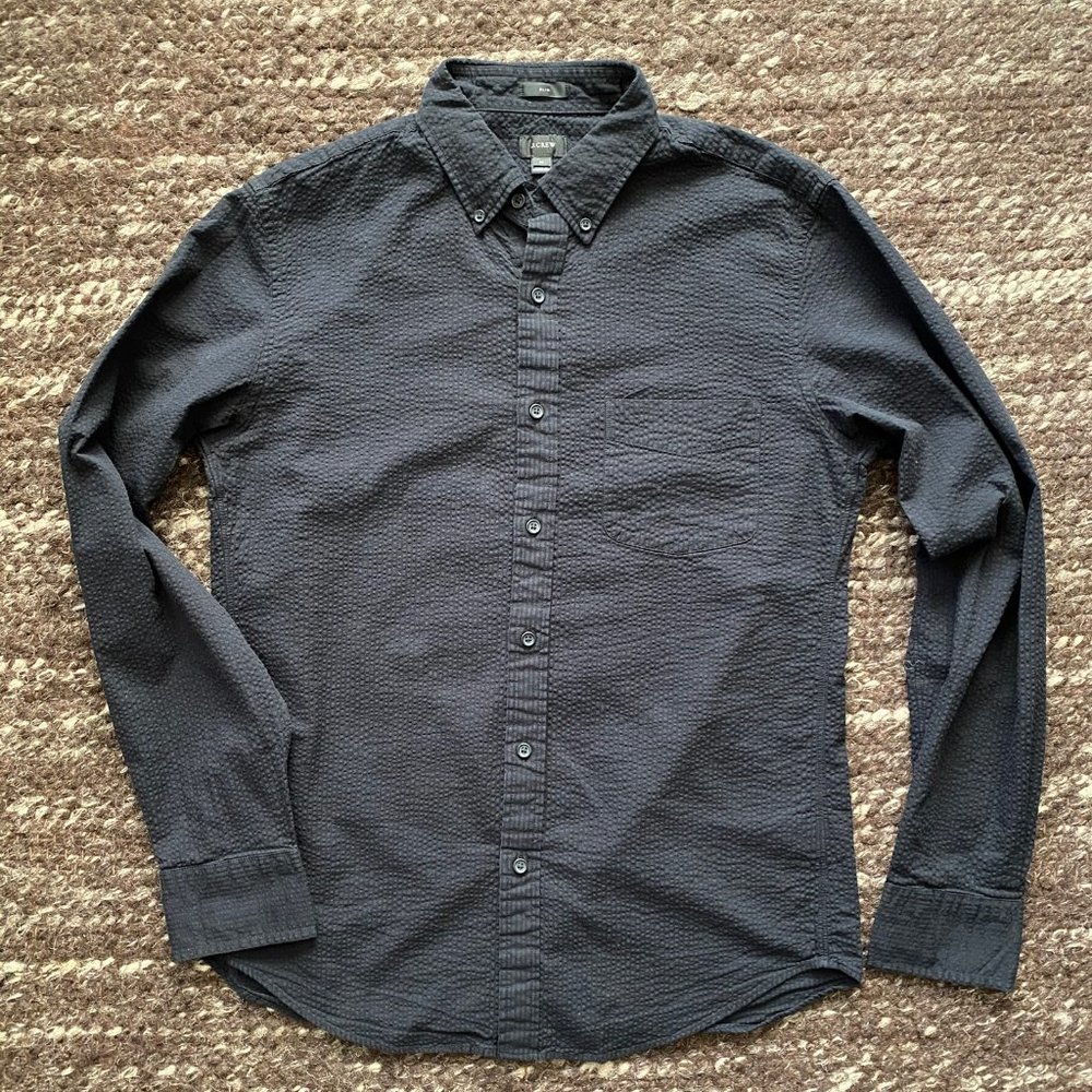 J. Crew Seersucker Button Down Shirt